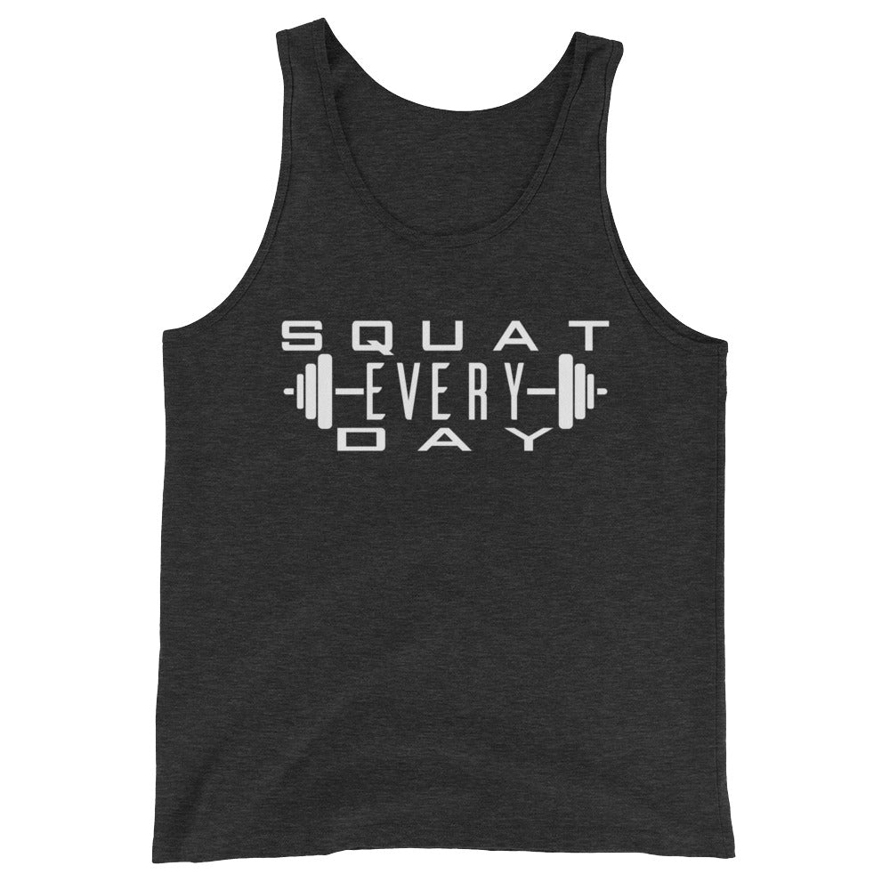 Squat Every Day with Barbell Tank Top - Killer Fit Gear